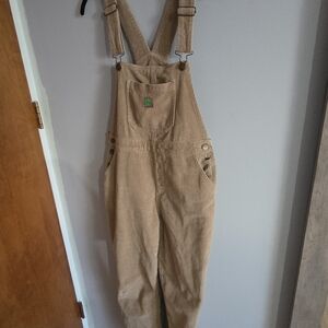 Tan Corduroy Overalls